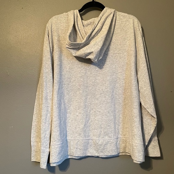 NWT Ideology Sz 4X Women’s Grey Whisper Lightweight Zip-up Hoodie Sweatshirt Top - Picture 11 of 12